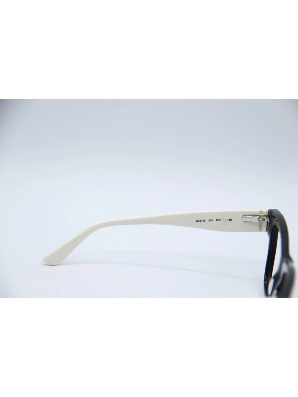 Karl Lagerfeld Kl6115 001 Black White Cat Eye Authentic Eyeglasses